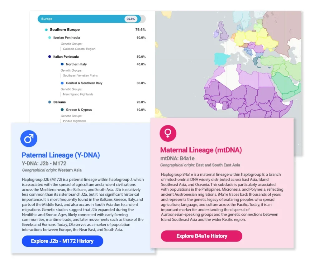 Model Ancestry Reports + Haplogroup